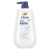 Dove Body Wash Deep Moisture 30.6 oz – Fragrance-Light Daily Cleanser Safe for Odor-Prone Hands and Reactive Skin