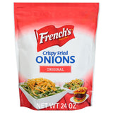 French's Original Crispy Fried Onions 24 oz – Crowd-Pleasing Holiday Gift for Family Food Lovers
