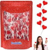 Fruidles Mini Red Lollipops – Parent-Approved Candy for School Party Favors, Camp Goody Bags, and Birthday Treats