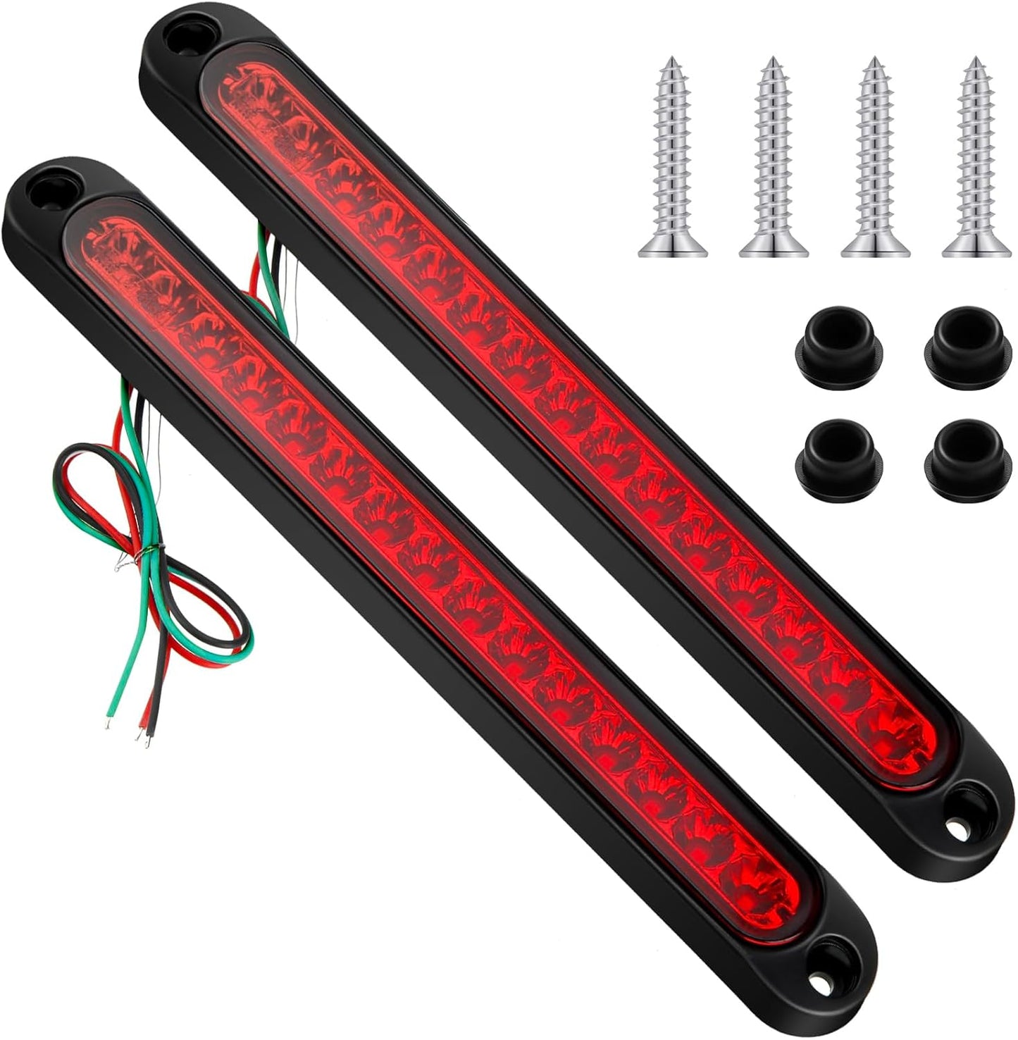 10-inch bar housing 15 leds per light, 2 lights per pack