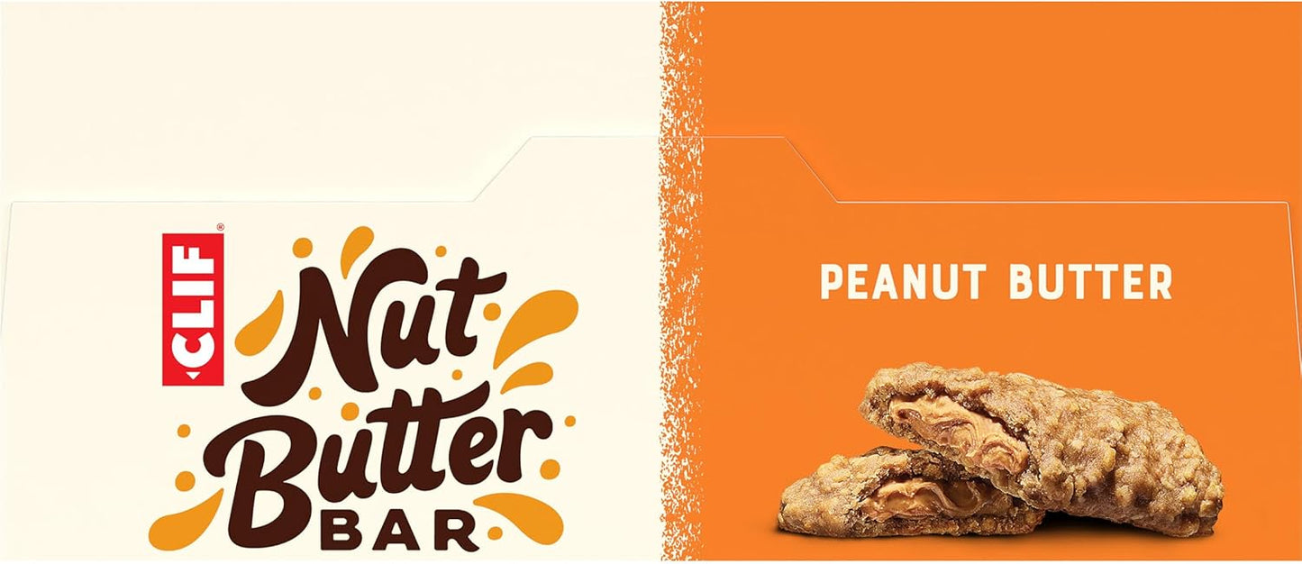 CLIF Nut Butter Bar Peanut Butter – Commuter Bag Snack for Long Commutes, 5-Pack