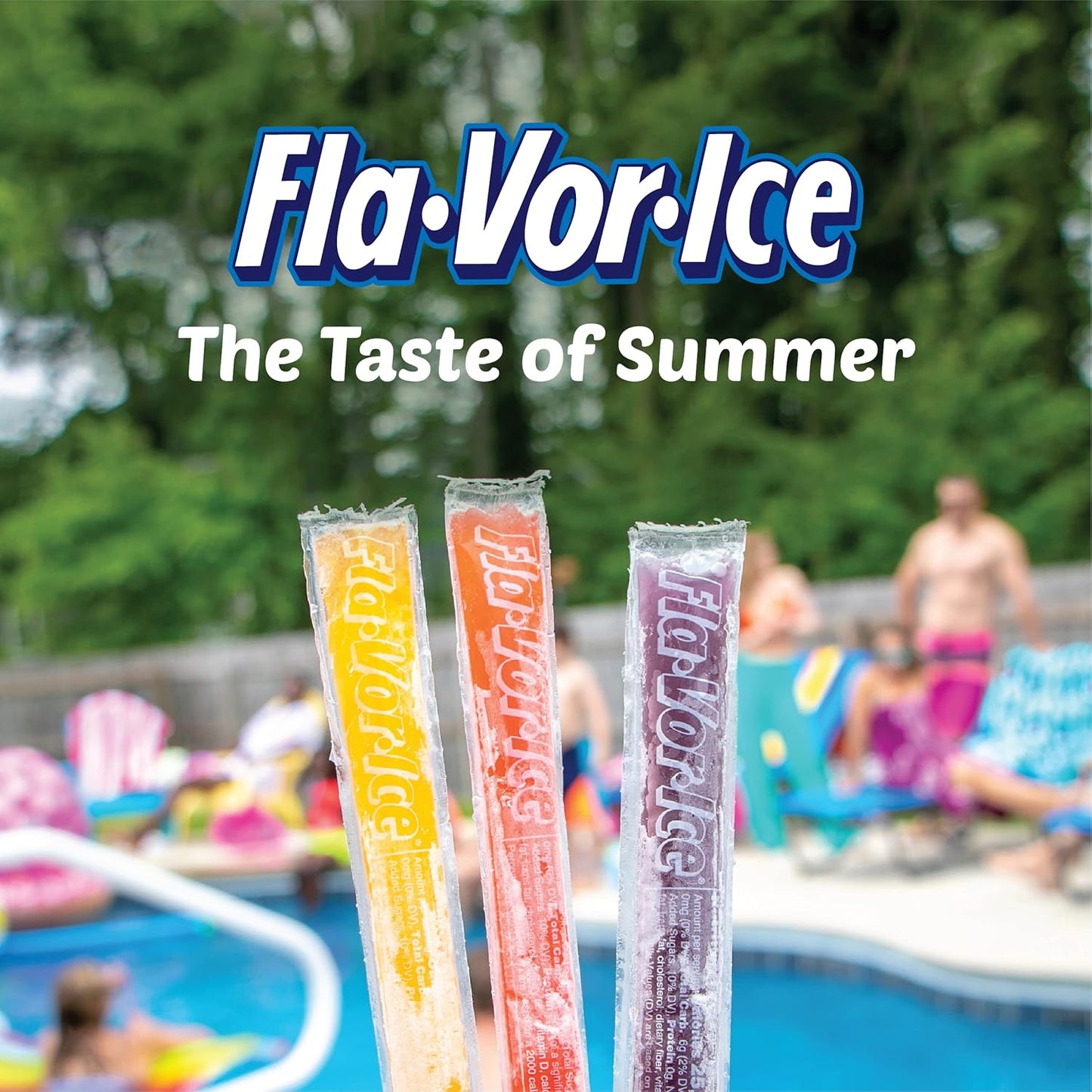 Fla-Vor-Ice 1.5 Oz Freezer Tubes – Camping and Sports Field Cool-Down Snack with Thick Leak-Proof Sleeves, 100 Count