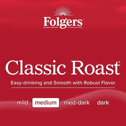 Folgers Classic Roast Instant Coffee – Compact Camping Coffee with No Gear or Brewing Setup