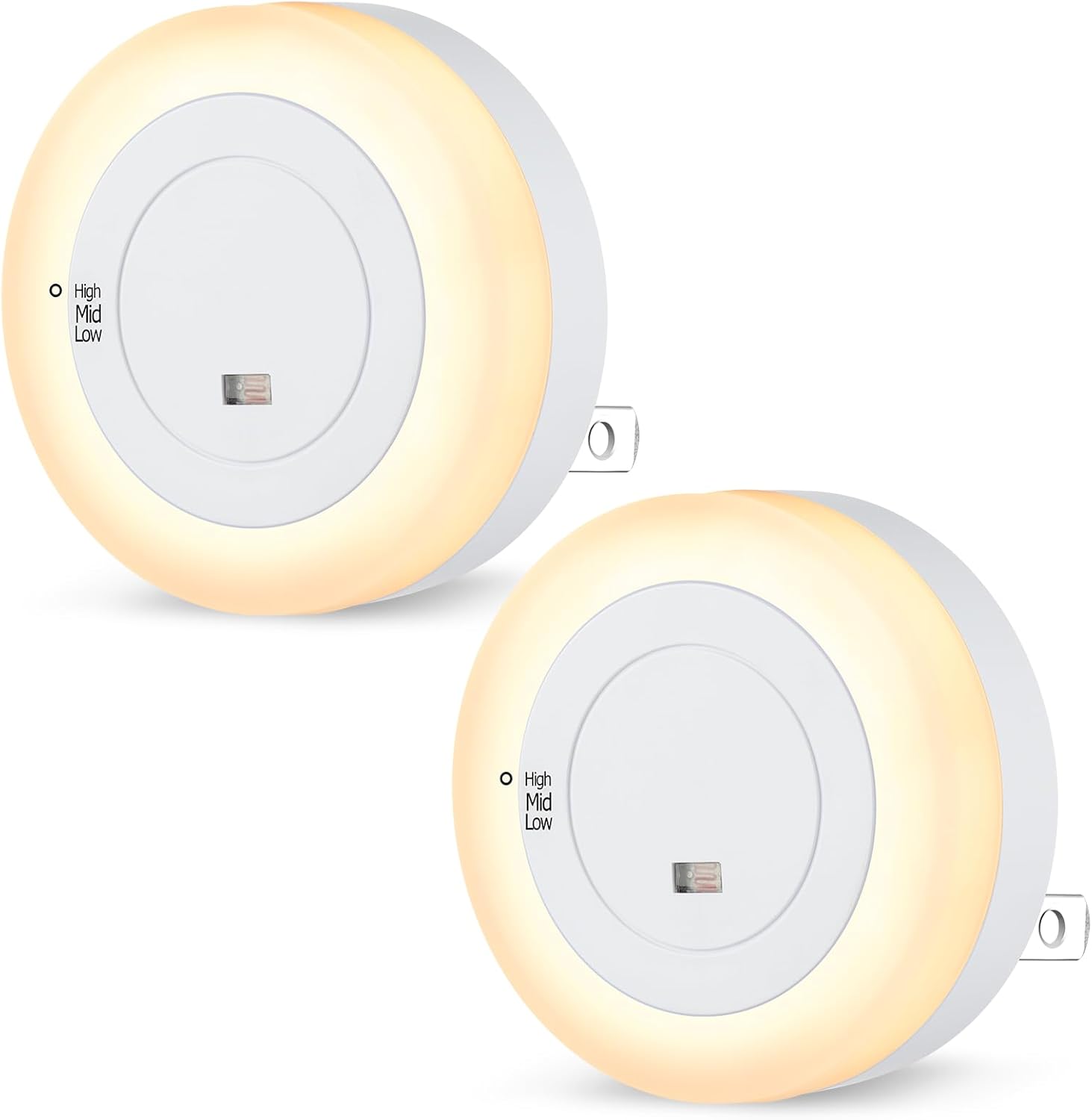 FOLKSMATE Night Light Plug in – Auto On Off Light Sensor for Seniors Aging in Place, No Heat No Flame