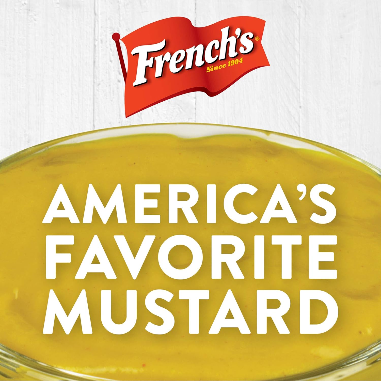 French's Classic Yellow Mustard, 30 oz – Allergen-Conscious Condiment Safe for School Lunches and Family Gatherings