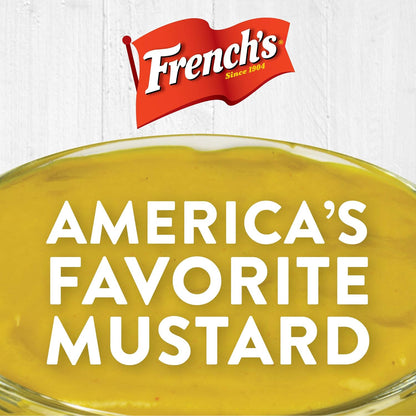 French's Classic Yellow Mustard, 30 oz – Allergen-Conscious Condiment Safe for School Lunches and Family Gatherings