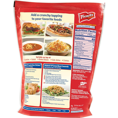 French's Original Crispy Fried Onions 24 oz – Crowd-Pleasing Holiday Gift for Family Food Lovers