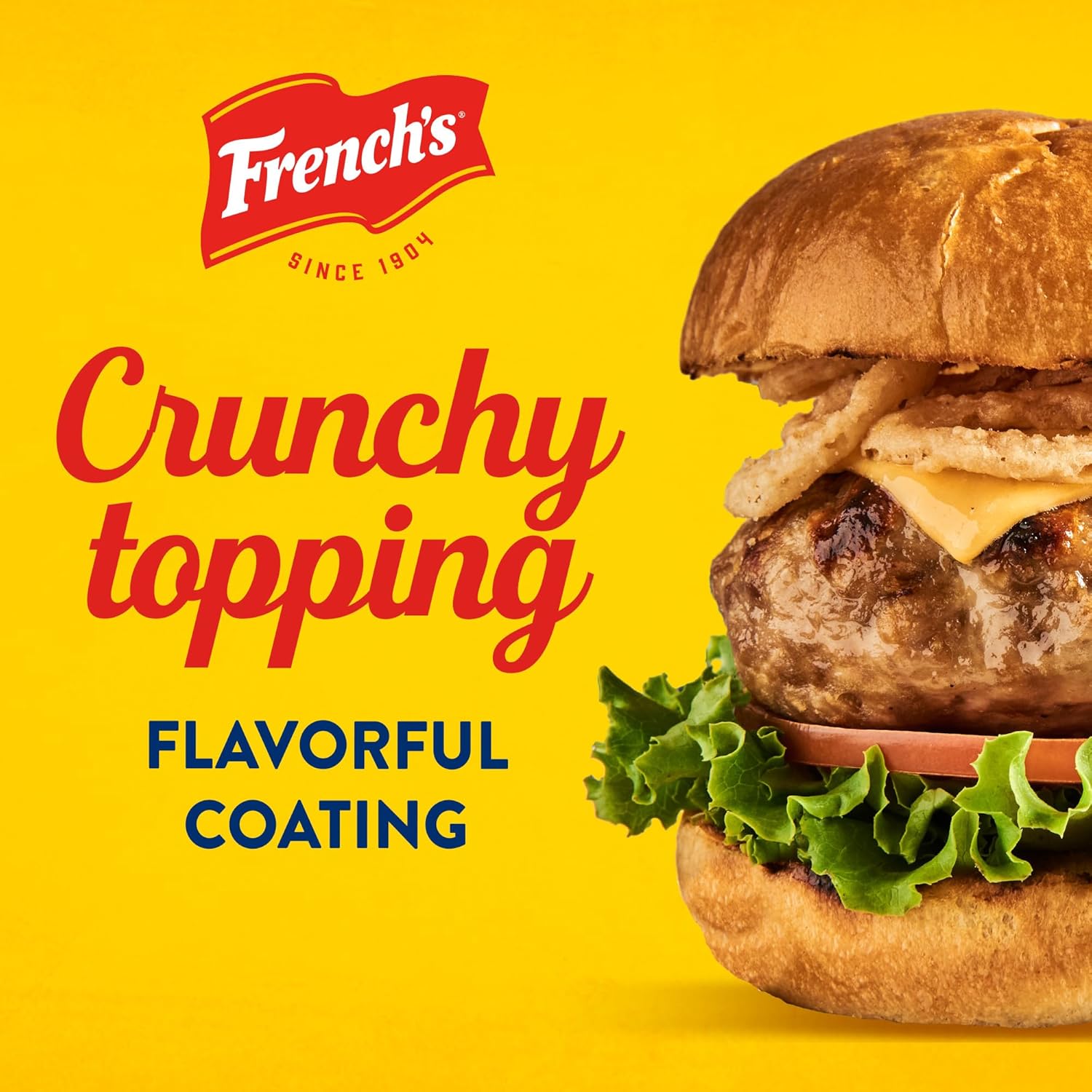 French's Original Crispy Fried Onions 24 oz – Crowd-Pleasing Holiday Gift for Family Food Lovers