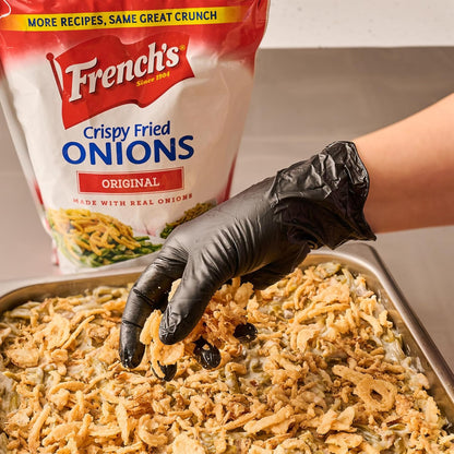 French's Original Crispy Fried Onions 24 oz – Crowd-Pleasing Holiday Gift for Family Food Lovers