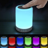 Elecstars Touch Bedside Lamp with Wireless Speaker - Cute Valentine's Day Gift for Teens, Color-Changing Sleep Aid Night Light for Bedroom and Dorm